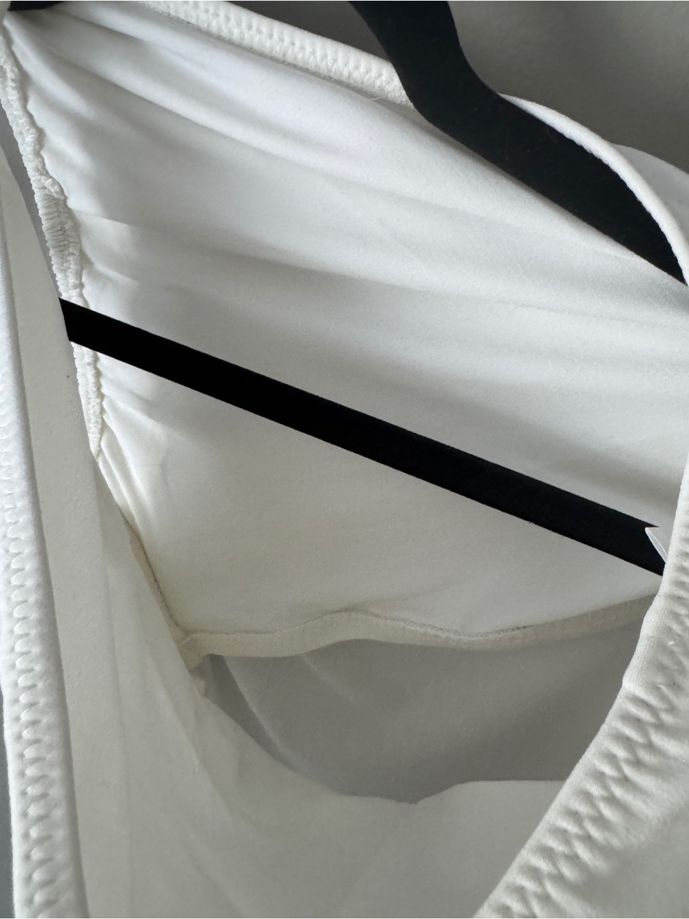 Norma Kamali One-Shoulder Ruched Top in White - Picture 3 of 3